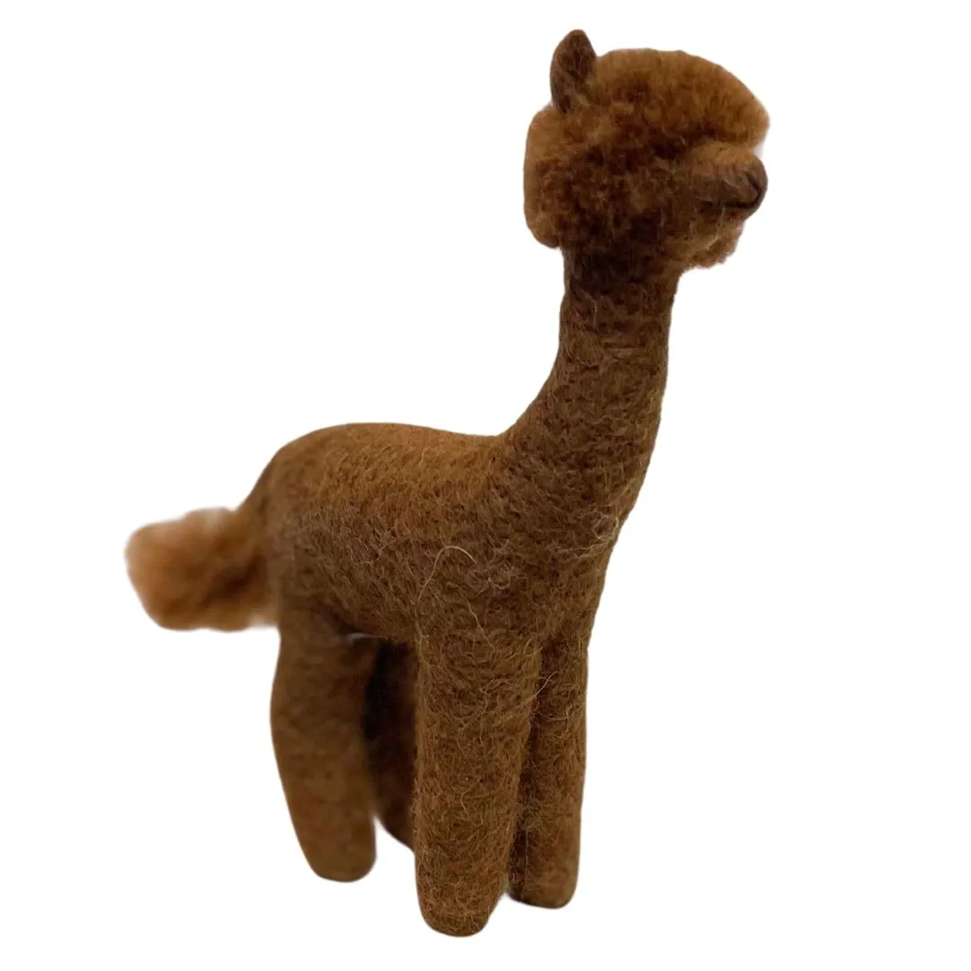 Shorn Alpaca Felt Ornament or Figurine