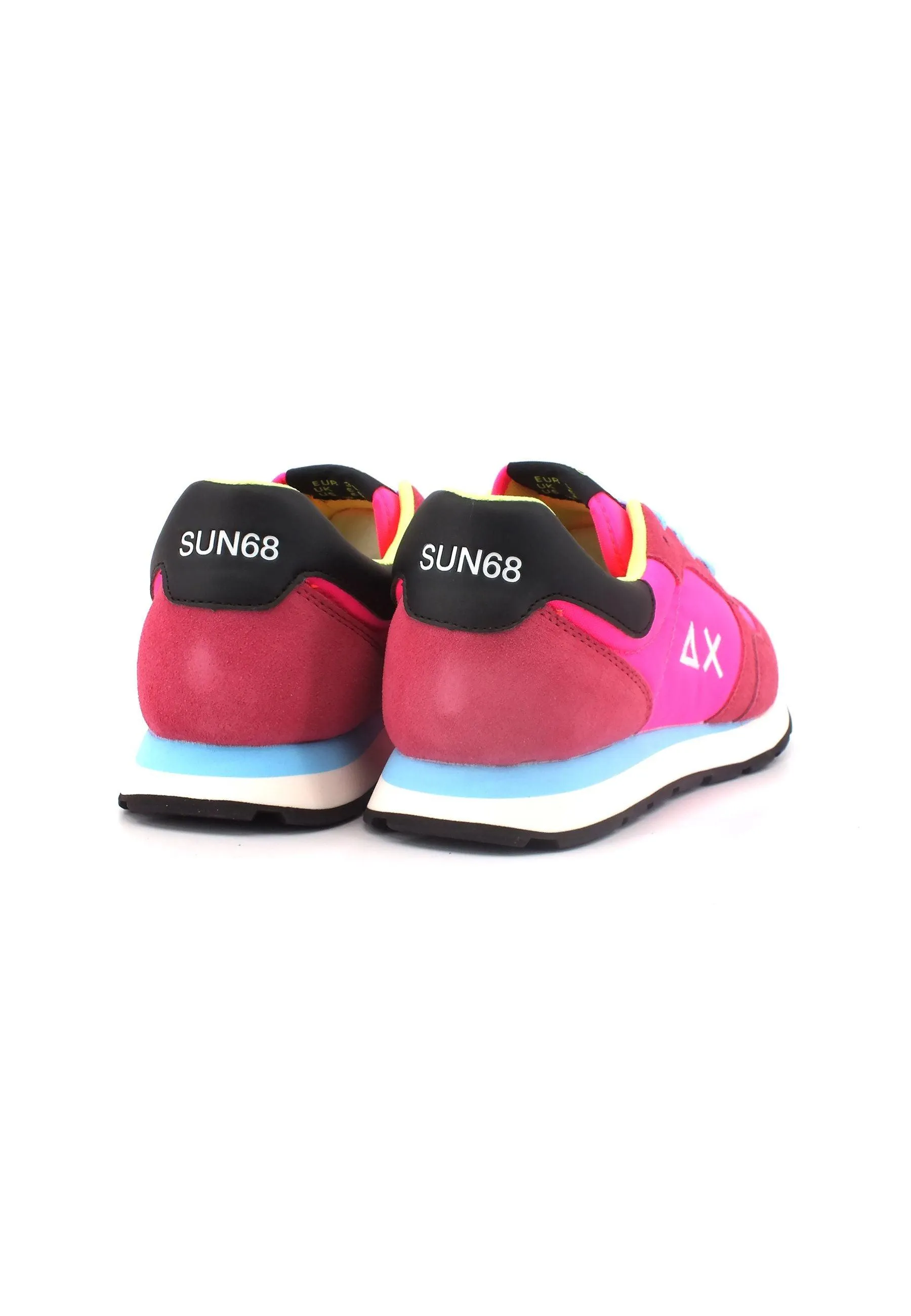 SUN68 Ally Solid Nylon Sneaker Bambino Fuxia Fluo Z33401T