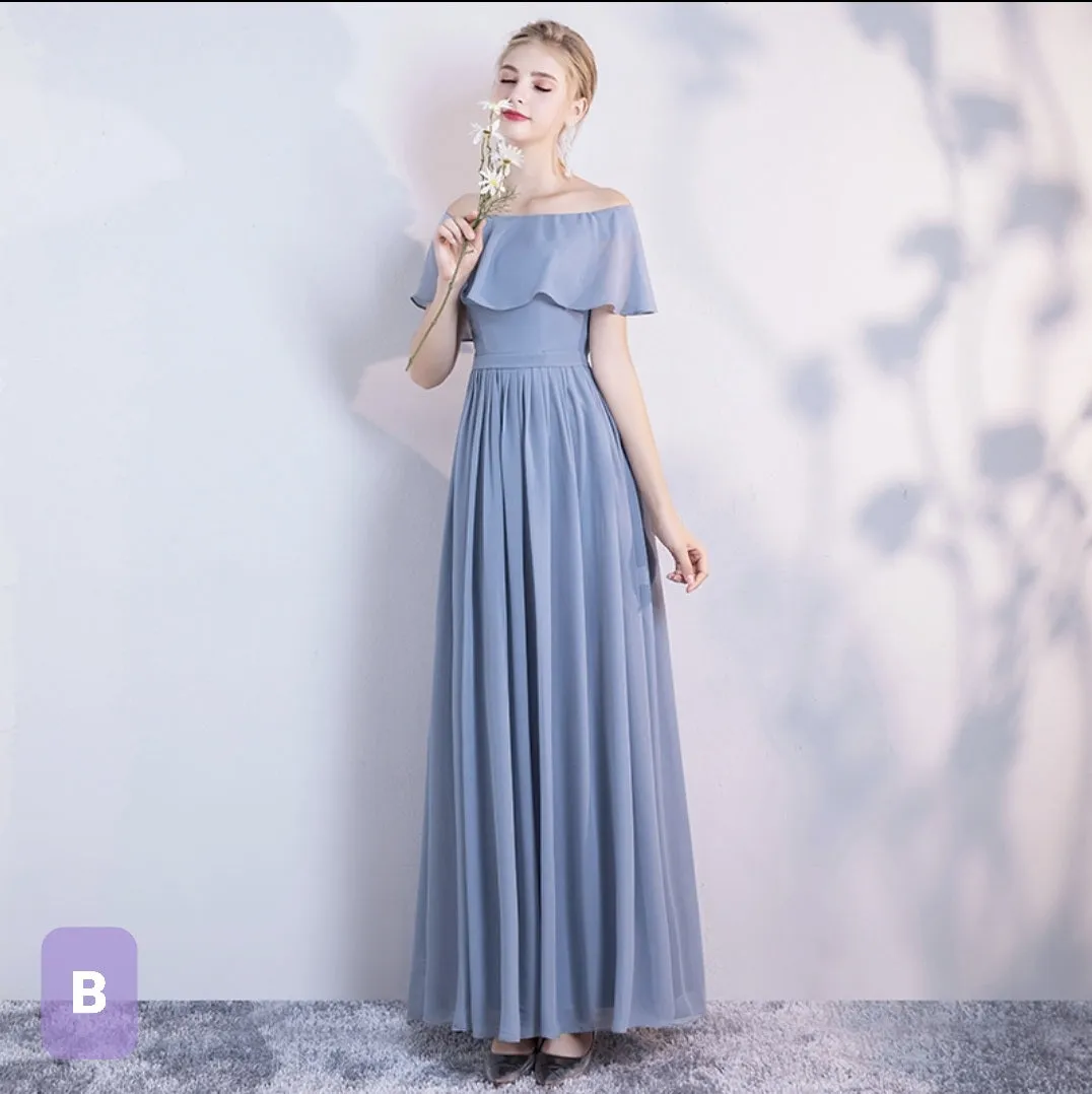 The Dendelion Chiffon Bridesmaid Dress (Customisable)