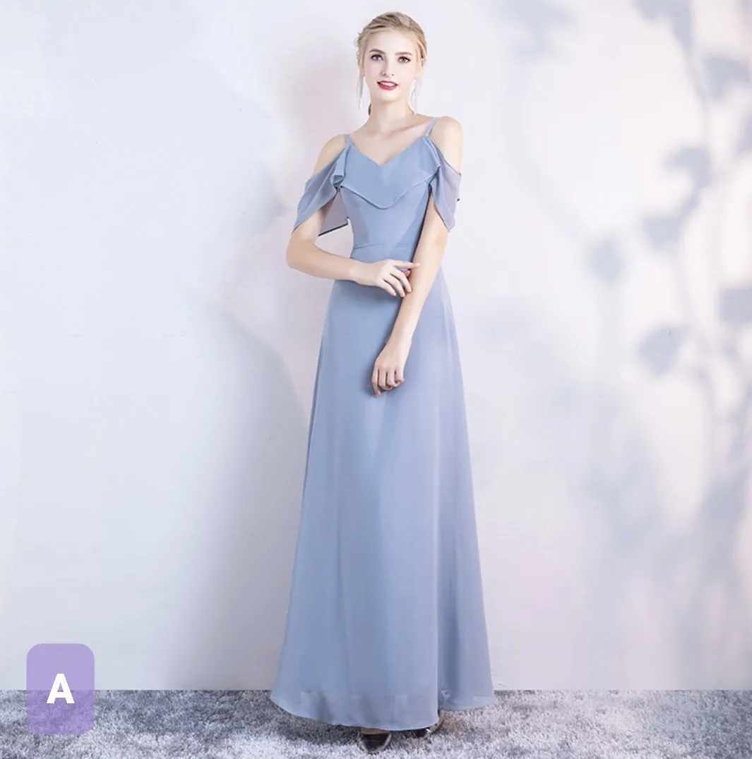 The Dendelion Chiffon Bridesmaid Dress (Customisable)