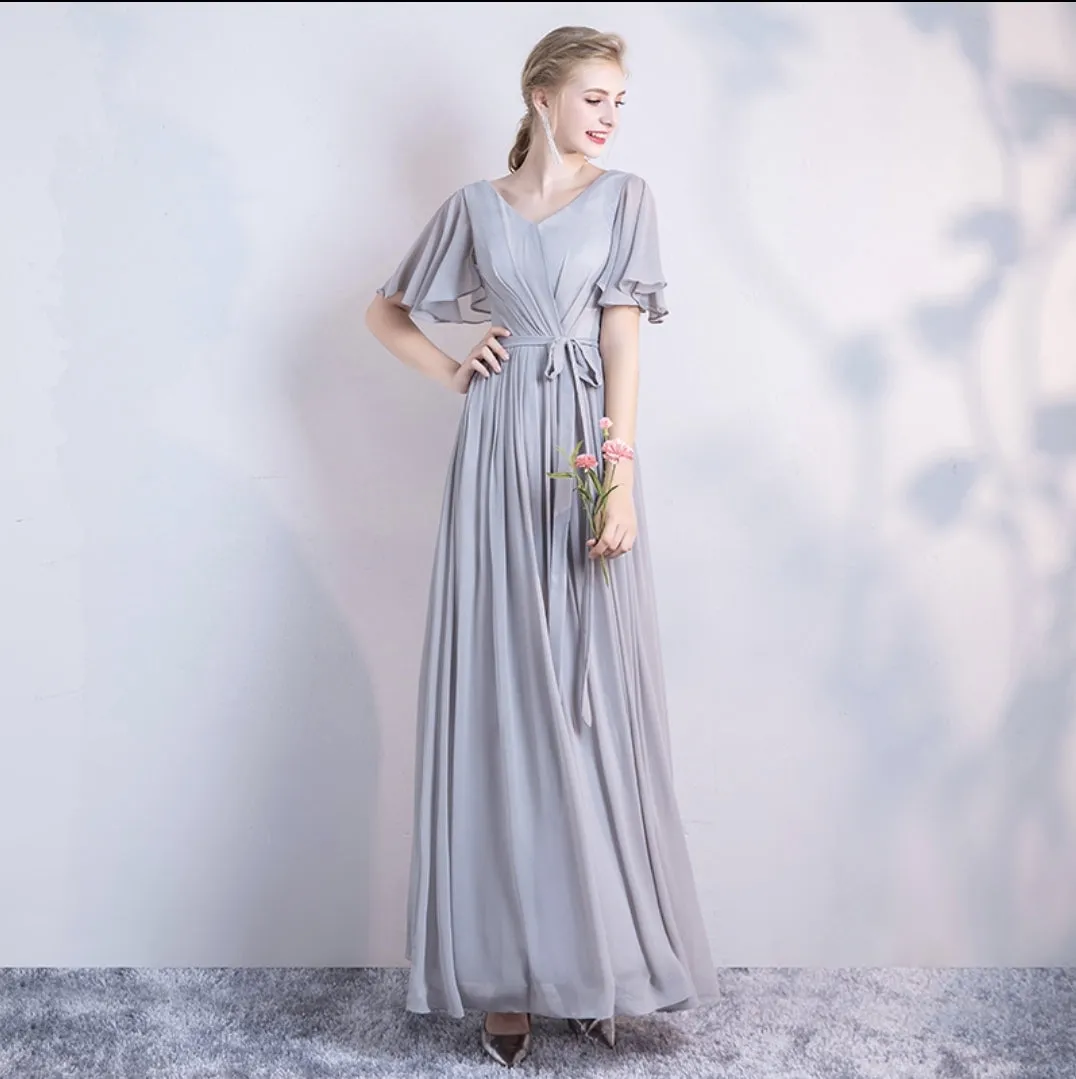 The Dendelion Chiffon Bridesmaid Dress (Customisable)