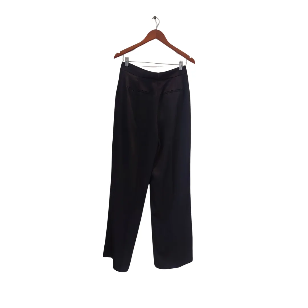 ZARA Black Satin Wide-leg Formal Pants | Brand new |