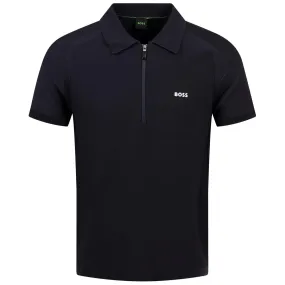 Zayno Regular Fit Knit Polo Dark Blue - SU24